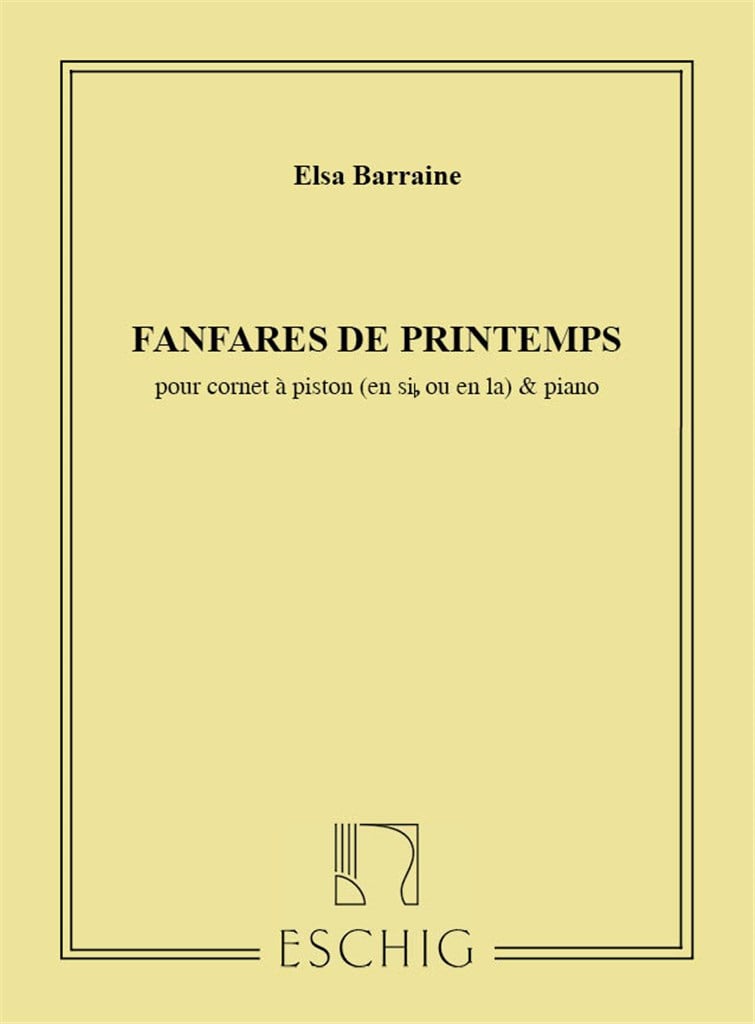 Fanfares De Printemps Trp-Piano (Cornet Sib Ou La